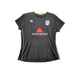 Womens Adidas Climalite RothenBuhler Cheesemakers T Shirt Size XL Black